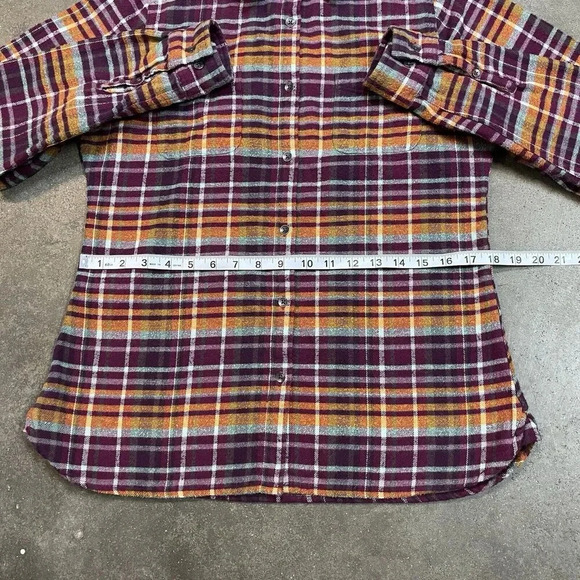 Woolrich Plaid Flannel Outdoors Hiking Camping Button Down Shirt - Picture 8 of 10